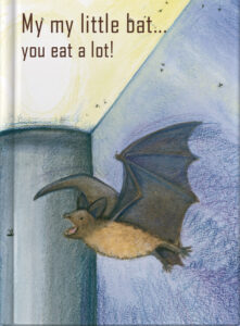 My my little bat, you eat a lot!