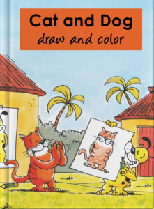 Cat and Dog draw and color